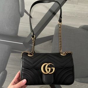 GG Marmont small matelassé shoulder bag GUCCI